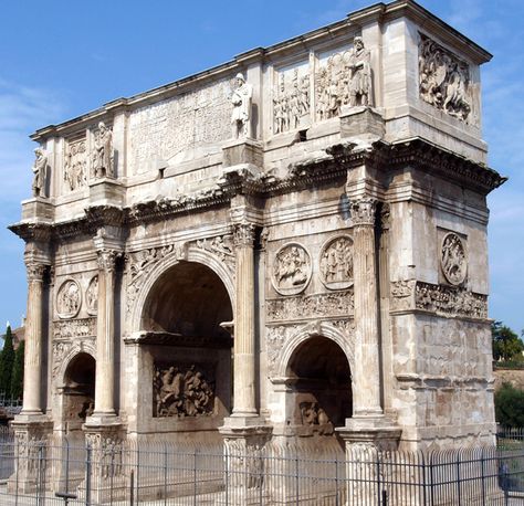 The Arch of Constantine is a triumphal arch with 3 fornixes, very important from a historical and monumental point of view, which well represents Roman sculpture of the 4th century.

#iDOGI #ArcdeTriomphe #LuminousDoorframe #Inspiration #ArcodiCostantino #Rome #LightingDesign #TailormadeDesign #LuxuryLighting #MadeInItaly #InteriorLighting #InteriorDesign Roman Triumphal Arch, Ancient Rome Architecture, Rome Architecture, Arch Of Constantine, Arch Photo, Triumphal Arch, Pagan Gods, Roman Sculpture, The Arch