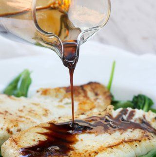 This Kentucky Bourbon Seared Halibut is Date Night at its best!  It features delicious, meaty halibut drizzled with a quick bourbon sauce, served over a bed of wilted spinach. Pan Seared Halibut, Seared Halibut, Seared Fish, Halibut Recipes, Bourbon Sauce, Date Night Recipes, Pot Recipes Healthy, Kentucky Bourbon, Pan Seared