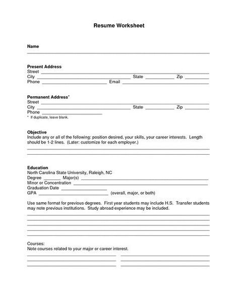 Free Blank Resume Templates For Microsoft Word (3) - TEMPLATES EXAMPLE | TEMPLATES EXAMPLE Blank Resume Template, Basic Resume Format, Resume Form, Acting Resume Template, Resume Format Download, Job Resume Format, Acting Resume, Cv Template Download, Sample Resume Format