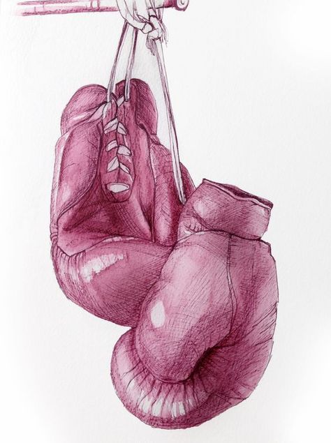 Boxeo😍 Gloves Illustration, Gloves Drawing, Boxing Gloves Art, Pink Boxing Gloves, Tattoo Ideas For Men, Boxing Girl, Boxing Gloves, Art Drawings Sketches Simple, The Colour