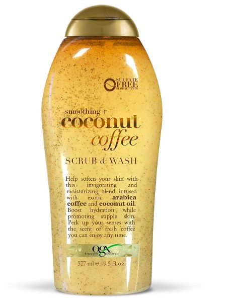 Coconut Coffee Body Wash, Ogx Coconut Coffee, Coffee Body Wash, Coconut Coffee Scrub, Ogx Coconut, Coffee Body Scrub, Coconut Coffee, Face Scrub Homemade, Body Creams