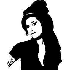 amy winehouse black and white sketch Amy Winehouse Stencil, Amy Winehouse Black, Pop Art Tattoo, Pop Art Tattoos, Arte Grunge, Record Art, Image Svg, Silhouette Stencil, Shadow Art