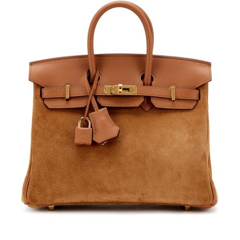 Suede Birkin, Birkin 25 Gold, Brown Closet, 2022 Handbags, Accessories 2023, Timeless Glamour, Birkin 25, Brown Bags, Iconic Women