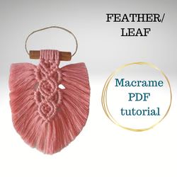 MagicKnots - InspireUplift Marketplace Macrame Wall Hanging Pattern, Feather Macrame, Diy Macrame Wall Hanging, Wall Hanging Pattern, Easy Macrame, Bernat Yarn, Pattern Leaf, Feather Wall Hanging, Boho Style Decor