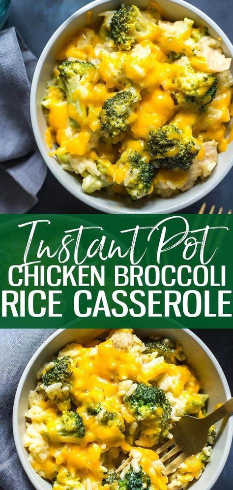 Healthy Chicken Broccoli Rice, Healthy Chicken Broccoli Rice Casserole, Rice Casserole Instant Pot, Instant Pot Healthy, Casserole Instant Pot, Cheesy Rice, Chicken Broccoli Rice Casserole, Chicken Broccoli Rice, Broccoli Rice Casserole