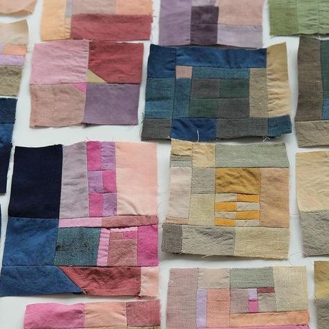 Arounna Khounnoraj on Instagram: "Please join me for a virtual hand quilting series with @tatterbluelibrary - the series includes 6 different instructors, you can join the whole series or buy individual classes.   In my workshop, you will explore color and composition.  Improv patchwork is a method of sewing fabric remnants together that are based on the size and shapes of the fabric that you have on hand rather than based on a pattern. I will demonstrate a few of my favourite construction methods, which will help guide you in designing a color story and creating your own improv patchworks.  I hope you can join us, I’ll link the details in my stories and you can also check out @tatterbluelibrary website 😄💙" Contemporary Patchwork Quilts, Patchwork Fabric Design, Crumb Quilts Ideas, Patchwork Quilts Patterns, Improv Patchwork, Contemporary Quilt Patterns, Quilting Samples, Quilt Artists, Contemporary Patchwork