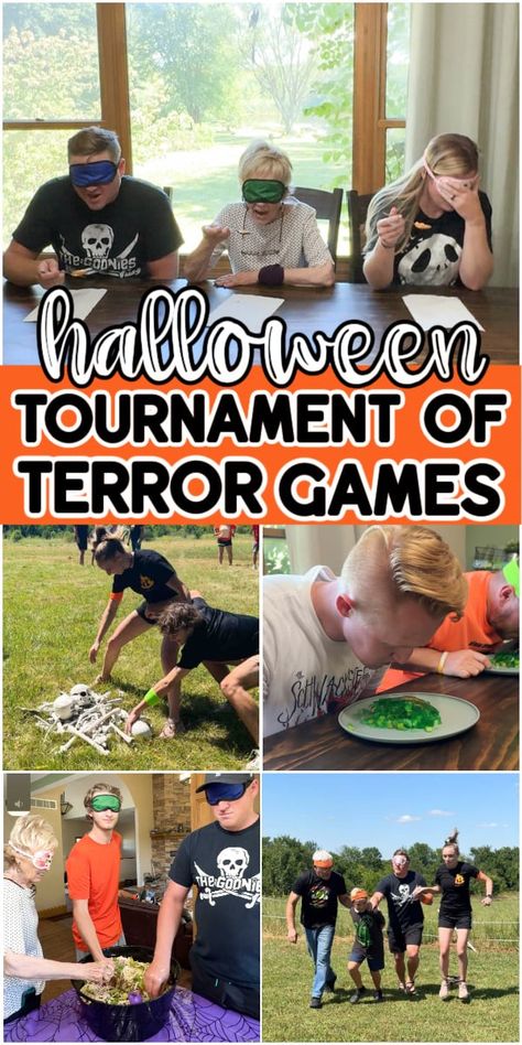 Halloween Party Game Prizes, Whip Cream Games Party Ideas, Halloween Gross Food Guessing Game, Halloween Games For Groups, Halloween Relay Games, Halloween Games For Family, Halloween Birthday Party Ideas For Teens, Fun Halloween Games For Teens, Halloween Group Games