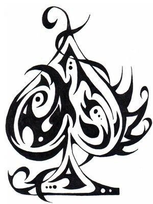 Poker Tattoo, Ace Of Spades Tattoo, Spade Tattoo, Ace Tattoo, Crown Tattoo Design, Muster Tattoos, Playing Cards Design, Card Tattoo, Tattoo Art Drawings