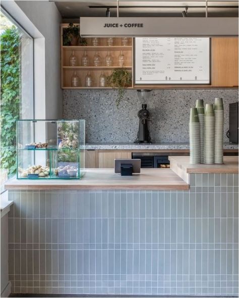 10 Tile Lessons from Chic Cafes | Centsational Style Park Cafe, Cafe Idea, Cafe Counter, Industrial Cafe, Wayfinding System, Cafe Shop Design, Pine Nut, Cafe Ideas, Coffee Shops Interior