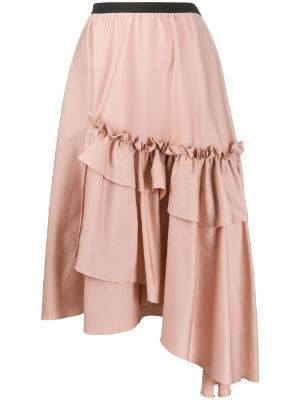 Blush Skirt, Skirt Inspiration, Unique Skirts, Long Skirt Fashion, Fashion Skirts, Antonio Marras, Tiered Skirts, Fashion Sites, Ruffled Skirt