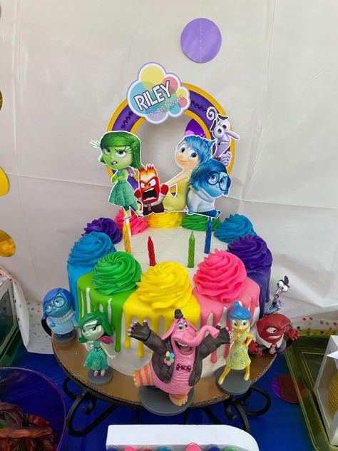 Inside Out 2 Cake Ideas, Inside Out 2 Birthday Cake, Inside Out 2 Birthday Party Ideas, Inside Out 2 Cake, Inside Out Birthday Cake, Inside Out 2 Birthday Party, Inside Out Birthday Party Ideas, Inside Out Cake Ideas, Inside Out Decorations