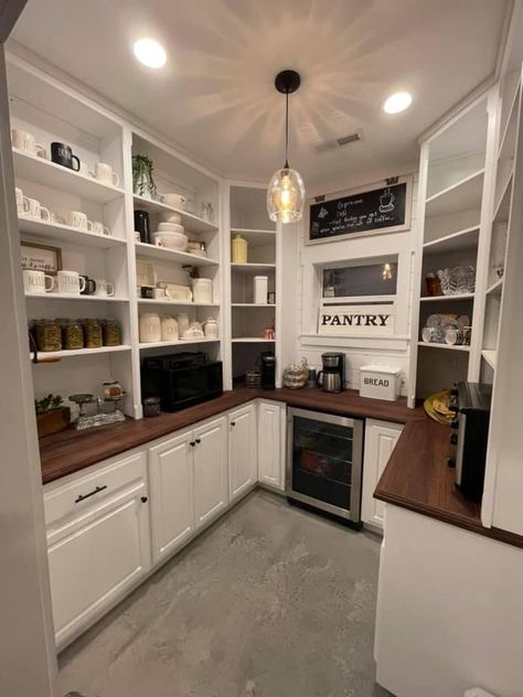 Walk In Pantry Ideas, Pantry Renovation, Pantry Closet Design, Pantry Layout, House Pantry, Pantry Decor, Pantry Room, Farmhouse Pantry, Pantry Remodel