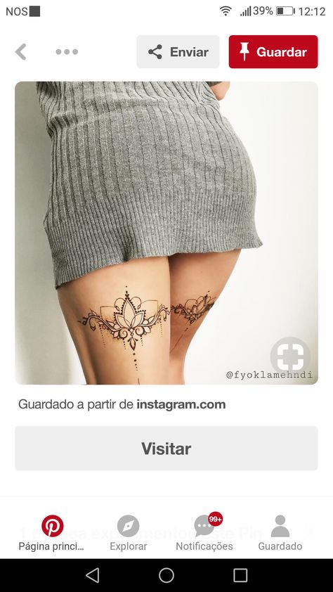 Under Bum Tattoo Women Mandala, Under Bum Tattoo, Thigh And Bum Tattoo Women, Under Bum Tattoo Women, Bum Tattoo Women, Thigh Henna, Tattoos 2022, Tattoo Perna, Tattoo Pierna