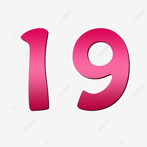 19 Number Logo, Number Logo, Number 19, Logo Pink, Logo Number, Png Clipart, Png Image, Png Images, Transparent Background