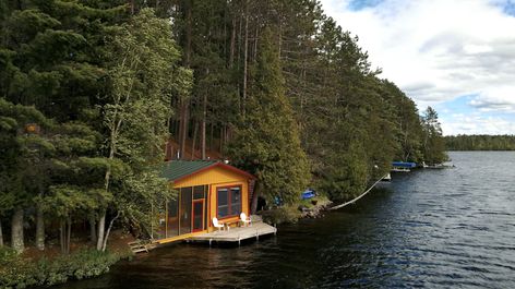 Modern Lakeshore Cabin in Superior National Forest (Pristine & Private!) - Isabella Modern Scandinavian Cabin, Minnesota Cabin, Scandinavian Cabin, Boundary Waters Canoe Area, Lakeside Cabin, Forest Cabin, Off Grid Cabin, Beautiful Cabins, Small Lake