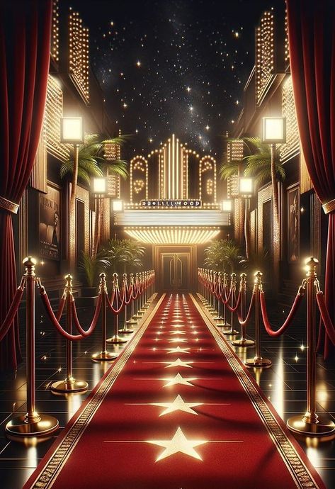 Vintage Red Carpet Aesthetic, Hollywood Party Invite, Hollywood Inspired Party, Hollywood Glamour Party Theme, Red Carpet Background Hollywood Theme, Hollywood Glam Theme Party, Old Hollywood Background, Red Carpet Party Theme, Old Hollywood Event