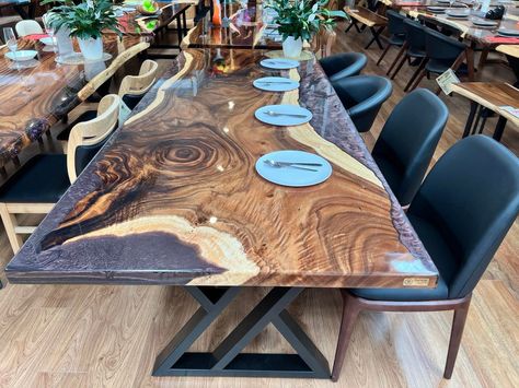 Luxurious Dining Table, Epoxy Table Top, Table Live Edge, Epoxy Countertop, Slab Table, Epoxy Resin Table, Luxury Table, River Table, Kitchen Dining Tables