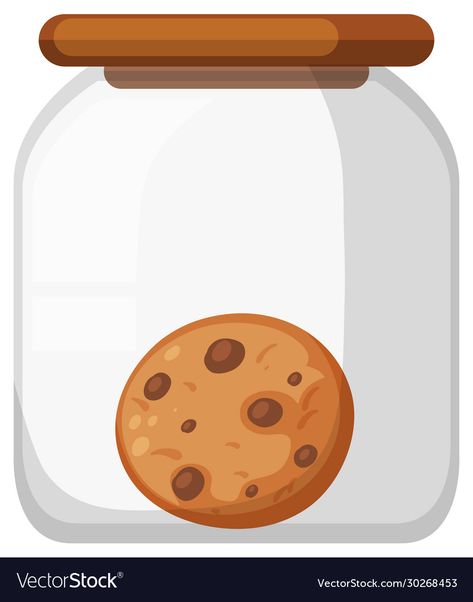 Cookie In Jar, Jar Illustration, Jar Image, Cookie Vector, Biscuit Jar, The Jar, Cute Cookies, Book Images, Cookie Jars