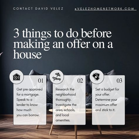 🏡 Before making an offer on your dream home, consider these 3 key factors: location, condition, and market trends. 🤔 Ensure your investment is a smart one with Welcome Home Network's expert tips! #HomeBuyingTips #RealEstateAdvice #OfferOnHouse #WelcomeHomeNetwork #LocationMatters #HomeCondition #MarketTrends #SmartInvesting Mortgage Marketing, Buying Your First Home, Real Estate Advice, Home Buying Tips, Buying A New Home, Real Estate Tips, Real Estate Broker, Real Estate Buying, Selling Real Estate