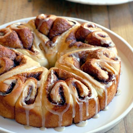 Pretzel-Wrapped Pigs in a Blanket - Two of a Kind Cream Cinnamon Rolls, Cinnabon Rolls, Star Bread, Dough Ingredients, Two Of A Kind, Pull Apart Bread, Sweet Rolls, Sticky Buns, Yeast Bread