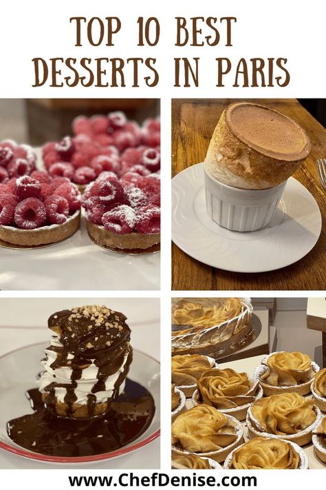 Some of the best desserts in Paris, soufflé, tarts, profiteroles Parisian Desserts, Food To Eat In Paris, Paris Must Eat, Best Places To Eat In Paris, Paris Pastries, Best Chocolate In Paris, Paris Desserts, Places To Eat In Paris, France Food