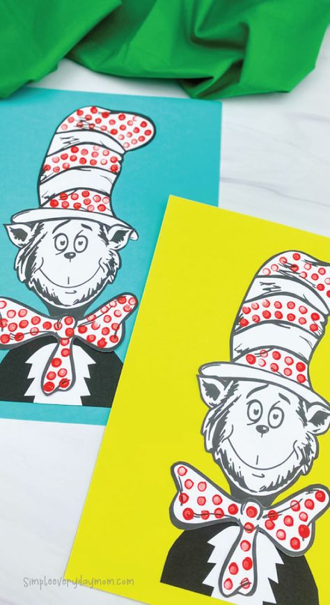 Wacky Wednesday Crafts For Toddlers, Dr. Suess Crafts, Dr Seuss Crafts For Preschoolers, Cat In The Hat Craft, Dr. Seuss Crafts, Dr Seuss Preschool Activities, Dr Seuss Art, Koala Craft, Dr Seuss Preschool