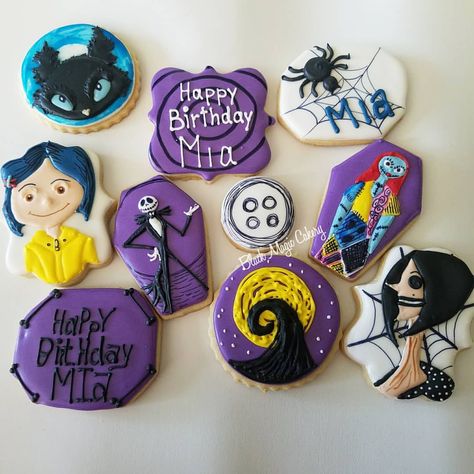 Cake Draw, Coraline Theme, Coraline Cake, Coraline Stuff, Coraline Party, Coraline Birthday, Flood Cookies, Welcome Home Cakes, Coraline Drawing