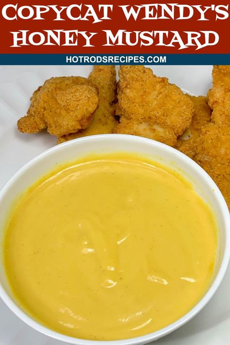 Copycat Wendy's Honey Mustard Dipping Sauce Wendys Honey Mustard, Mustard Sauce For Chicken, Honey Mustard Sauce Recipe, Honey Mustard Dip, Honey Mustard Recipes, Honey Mustard Dipping Sauce, Mustard Dipping Sauce, Dry Rubs, Mustard Recipe