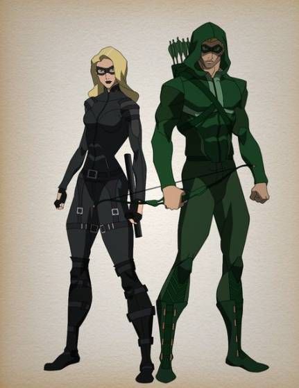 Green Arrow Black Canary, Vixen Dc, The Green Arrow, Female Thor, Arrow Black Canary, Dc Comic Costumes, Character Design Cartoon, Dc Tv Shows, Team Arrow