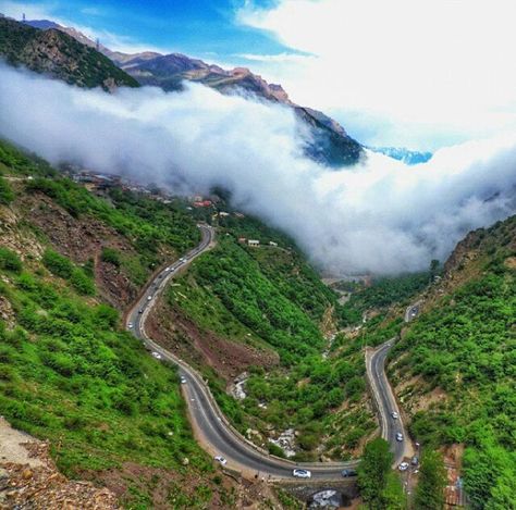 Wonderful places in Iran #6: Chalous Road - photo form citymity; Chalous Road is a mountain road from Karaj and Tehran to north of Iran and Chalous City. It passes over the Alborz mountains. North Of Iran, Iran Nature, Jungle Pictures, Visit Iran, Iran Pictures, Iran Travel, One Day Trip, Nat Geo, Europe Tours