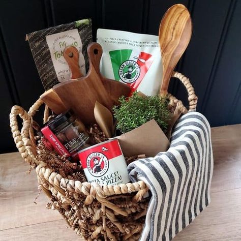 Pizza Kit Gift Basket, Italian Night Gift Basket, Date Night Basket Gift, Pizza Making Gift Basket, Pizza Lover Gifts, Italian Themed Gift Basket, Date Night Basket Ideas Christmas Gifts, Pizza Basket Ideas Gift, Italian Basket Gift Ideas