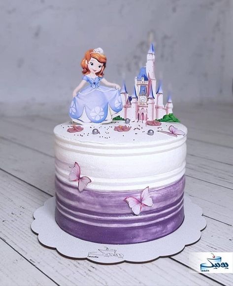 Sophia Cake Design, Sophia The First Cake, Princess Sophia Cake, Sofia Birthday Cake, Sofia The First Birthday Cake, 1st Birthday Cake Designs, Princess Sofia Cake, Burkha Designs, Sofia The First Cake