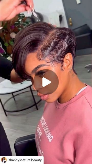 GLOBAL TRANSFORMATIONS on Instagram: "@shannysnaturalbeauty snapped with this short hair frontal quick-weave! 🔥 #thechoppedmobb #brooklynhairstylist #shorthair #quickweave" Quick Weave On Short Hair, Pixie Quick Weave, Quick Weave Pixie Cut, Frontal Quick Weave, 27 Piece Quick Weave Hairstyles, Short Quick Weave Styles, 27 Piece Quick Weave, Short Quick Weave, Quick Weave Styles