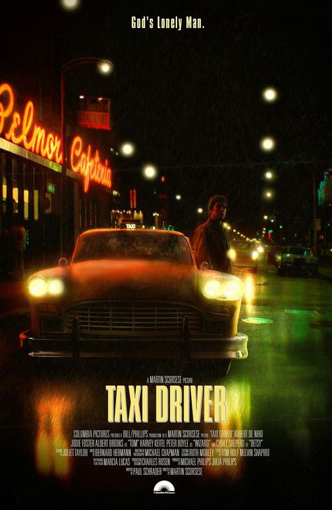 Taxi Driver Poster, Best Classic Movies, Martin Scorsese Movies, Film Posters Art, Septième Art, Film Poster Design, Vintage Poster Design, Movie Poster Wall, Movie Posters Design