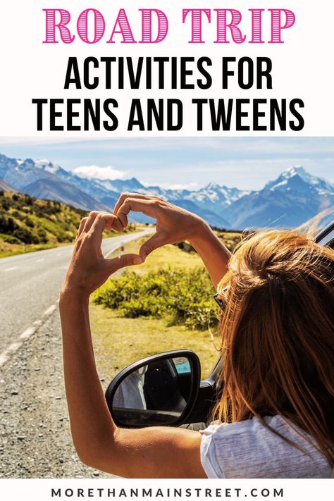 Roadtrip Activities Teens, Things To Do On Car Trips, Things To Do While Traveling In A Car, Roadtrip Essentials For Teens Road Trips, Road Trip Entertainment For Teens, Car Ride Activities For Teens, Things To Pack On A Road Trip, Road Trip Things To Do, Teen Road Trip Essentials