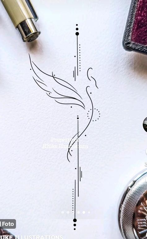 Pheonix Tattoo For Women Minimalist, Small Phoenix Tattoos Fine Line, Minimalist Phoenix Tattoo Feminine, Phoenix Tattoo Fine Line, Simple Phoenix Tattoo Feminine, Fine Line Phoenix Tattoo, Delicate Tattoo Ideas, Feniks Tattoo, Phoenix Tattoo Feminine