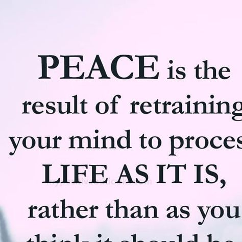 My Positive Outlooks on Instagram: "Peace comes from accepting life as it is, not as you wish it to be." I Choose Peace Quotes, Love Peace Quotes, At Peace Quotes, Finding Peace Quotes, Peace And Love Quotes, Peaceful Quotes, Peace Of Mind Quotes, Mental Peace, Inspirational Board