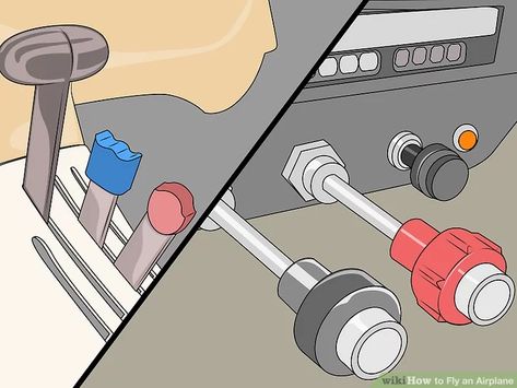 How to Fly an Airplane (with Pictures) - wikiHow Aircraft Knowledge, Cessna Cockpit, Ultralight Plane, Aeronautical Engineering, Flying Planes, Flight Instruction, Flight Simulator Cockpit, Flying Plane, Offroad Accessories