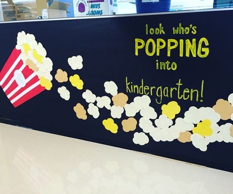 Welcome Theme For Preschool, Welcome Board Ideas For Kindergarten, Welcome Back To School Bulletin Boards Pre K, Welcome To Nursery Display, Welcome Class Board, Preschool Welcome Board Ideas, Welcome Board Ideas For School, Popcorn Classroom Door, Welcome To School Board Decoration