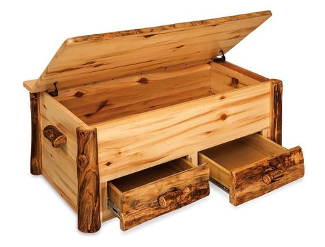 Woodworking Tools List, Rustic Outdoor Furniture, Chest Ideas, Rustic Log Furniture, Woodworking Box, Western Furniture, Woodworking Joints, Log Furniture, Amish Furniture