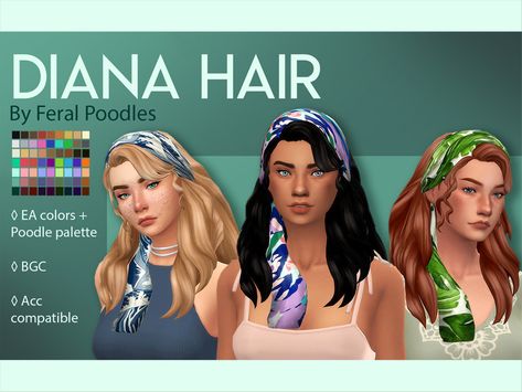 Ts4 Maxis Match Cc, Hair Ts4, Diana Hair, Los Sims 4 Mods, The Sims 4 Maxis Match, Sims 4 Decades Challenge, Sims 4 Challenges, Pelo Sims, Sims 4 Mm Cc