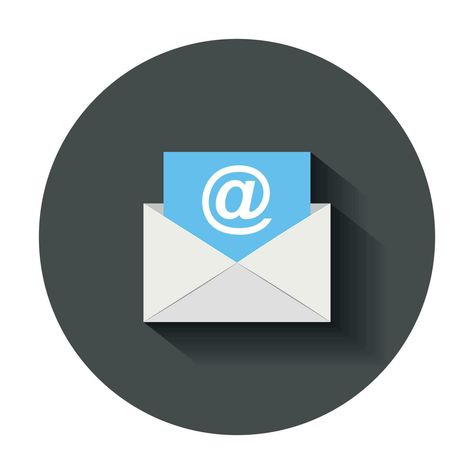 Envelope Icon, Mail Envelope, Beautiful Profile, Email Message, Mail Icon, Beautiful Profile Pictures, Business Concept, Long Shadow, Flat Style