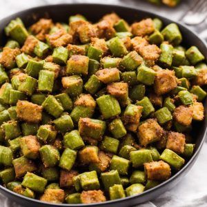 Fried Okra From Frozen, Frozen Okra, Sauteed Okra, Okra Curry, Roasted Okra, Delicious Vegetables, Cajun Seasoning, Okra, Satisfying Food