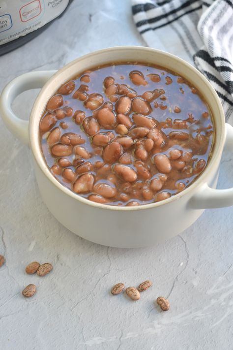 Frijoles Instant Pot, Instant Pot Frijoles, Mexican Pinto Beans, Air Fryer Vegan, Vegan Instant Pot, Cooking Dried Beans, Recipes Authentic, Inexpensive Meals, Instant Pot Meals