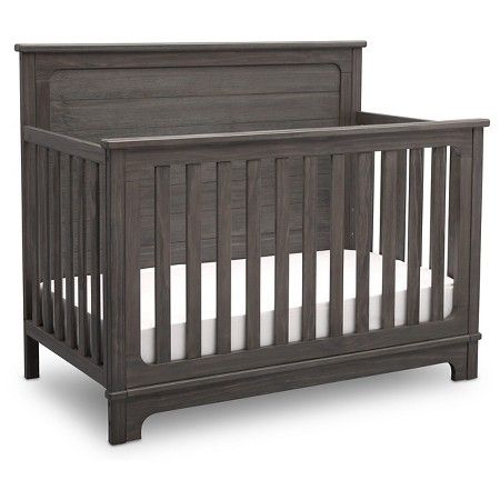 Simmons Kids Slumbertime Monterey 4-in-1 Convertible Crib - Rustic White : Target Farmhouse Style Nursery, Changing Dresser, Baby Cribs Convertible, Modern Crib, Baby Crib Bedding, Crib Sets, Baby Nursery Furniture, Convertible Crib, Full Size Bed