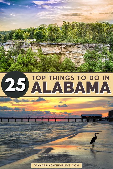 Are you planning a Alabama vacation? Discover the 25 best things to do in Alabama including top attractions in Alabama like the glowworms in Dismals Canyon, as well as things to do on Alabama’s Gulf Coast. I what to do in Alabama | places to go in Alabama | USA travel I Alabama attractions | activities in Alabama | things to do in Birmingham | hiking in Alabama | Birmingham attractions | Alabama parks | Alabama waterfalls l Alabama road trips | Alabama museums | #Alabama #USA #GulfCoast Things To Do In Alabama, Alabama Vacation, Alabama Travel, Birmingham Alabama, Orange Beach, North America Travel, Gulf Coast, America Travel, Washington State