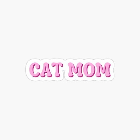 Get my art printed on awesome products. Support me at Redbubble #RBandME: https://www.redbubble.com/i/sticker/Cat-Mom-by-niiceshop/164619822.EJUG5?asc=u Mama Cat, Buy A Cat, Cat Mom, Awesome Products, Magnets, My Art, Art Prints, For Sale, Art