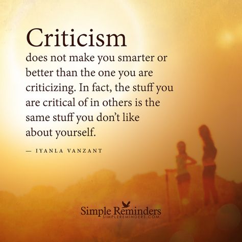 Criticism does not make you smarter or better… Iyanla Vanzant Quotes, Criticism Quotes, Awesome Husband, Iyanla Vanzant, Bear Quote, German Quotes, Simple Reminders, Fav Quotes, People Quotes