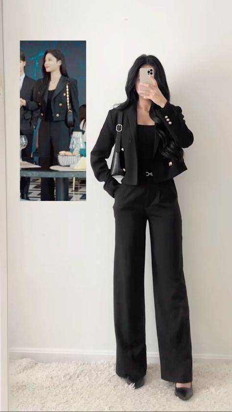 K Drama Business Outfit, Ceo Aesthetic Woman Outfit, Kdrama Outfits Women Rich, Ceo Outfits Women, Kdrama Office Outfit, Do Do Hee Outfits, Outfit Formal Juvenil, Korean Formal Outfit, Ceo Outfit