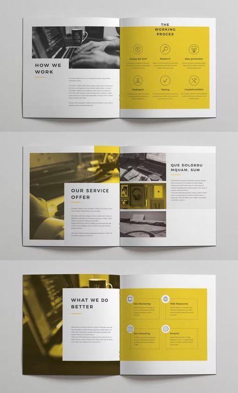 Minimal Square Brochure Template INDD. 20 Pages. Brochure Square Design, Sophisticated Brochure Design, Square Booklet Design, Square Magazine Layout, Square Book Design, Square Layout Design, Minimal Brochure Design, Square Brochure Design, Layout Editoriale